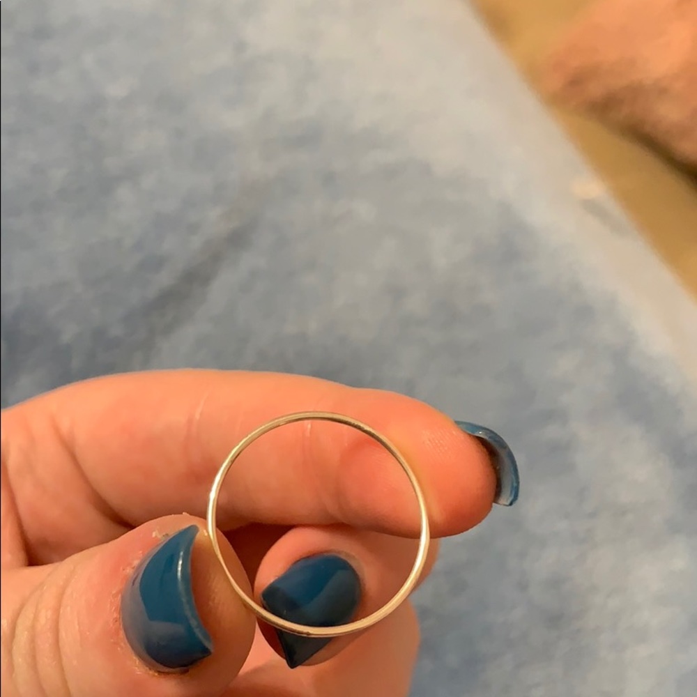 Thin sterling silver thumb ring
